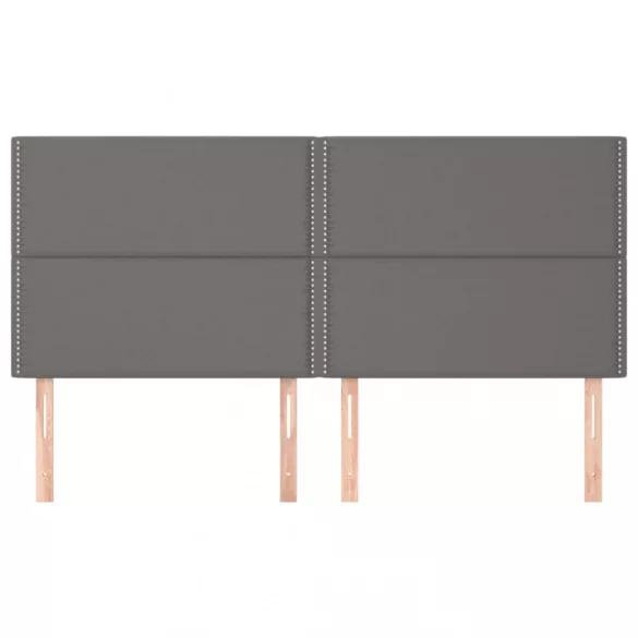 szürke műbőr fejtámla 200 x 5 x 118/128 cm