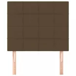 sötétbarna szövet fejtámla 80x5x118/128 cm