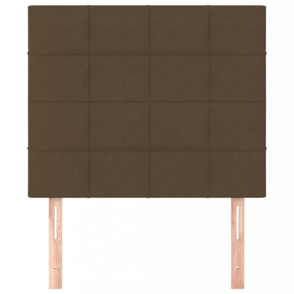 sötétbarna szövet fejtámla 90x5x118/128 cm