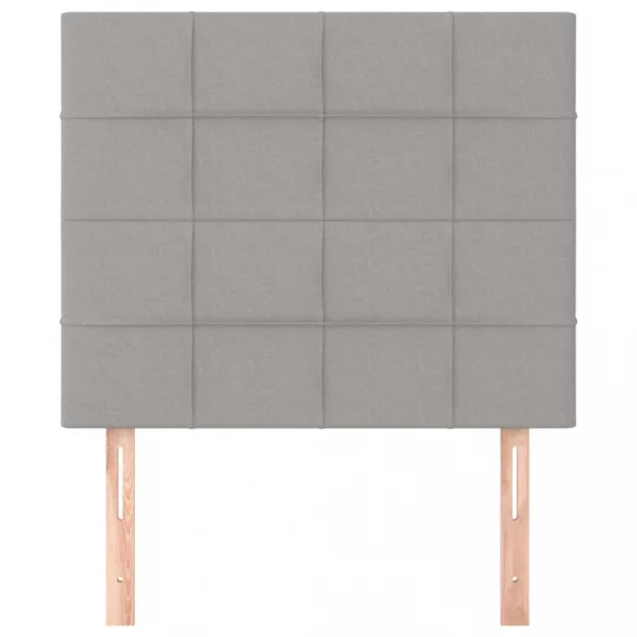 világosszürke szövet fejtámla 100 x 5 x 118/128 cm