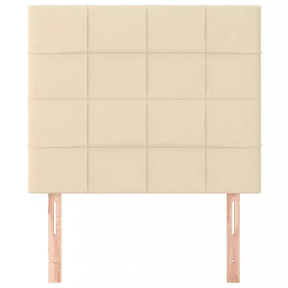 krémszínű szövet fejtámla 100 x 5 x 118/128 cm