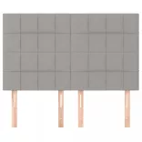 világosszürke szövet fejtámla 144x5x118/128 cm