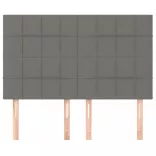 sötétszürke szövet fejtámla 144x5x118/128 cm