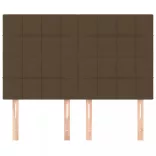 sötétbarna szövet fejtámla 144x5x118/128 cm