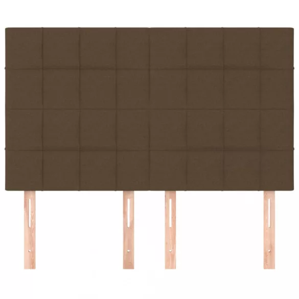 sötétbarna szövet fejtámla 144x5x118/128 cm