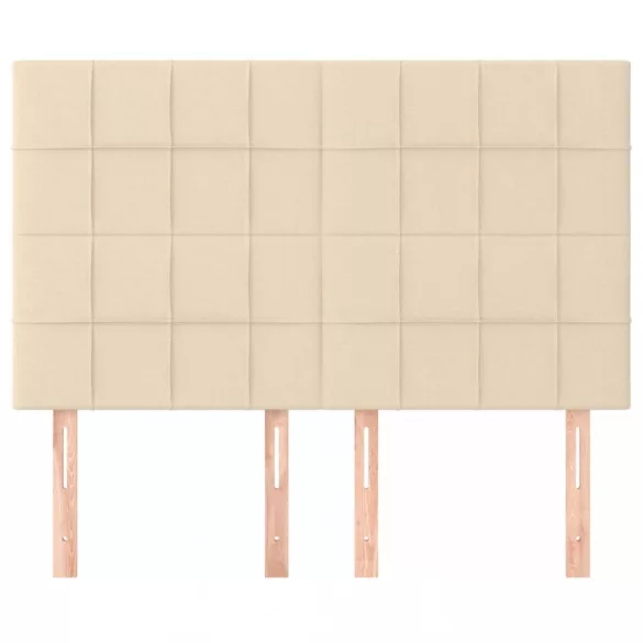 krémszínű szövet fejtámla 144x5x118/128 cm