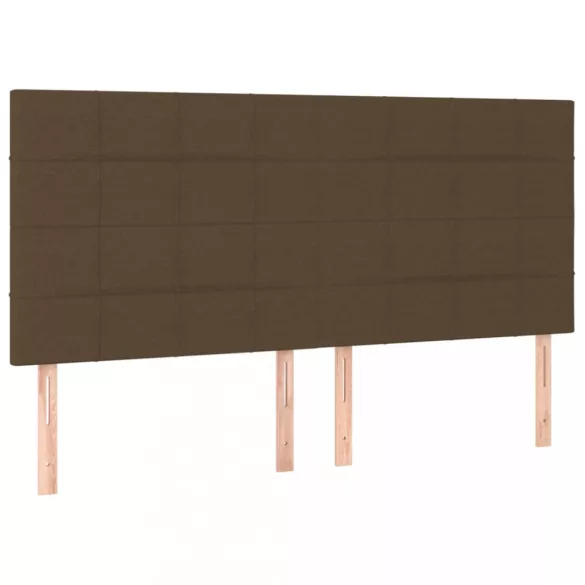 sötétbarna szövet fejtámla 160x5x118/128 cm