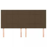 sötétbarna szövet fejtámla 180x5x118/128 cm