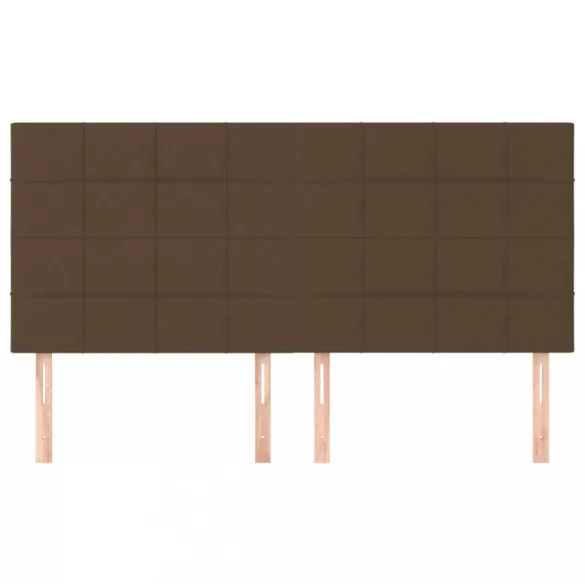 sötétbarna szövet fejtámla 180x5x118/128 cm