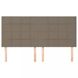 bézs színű szövet fejtámla 180 x 5 x 118/128 cm