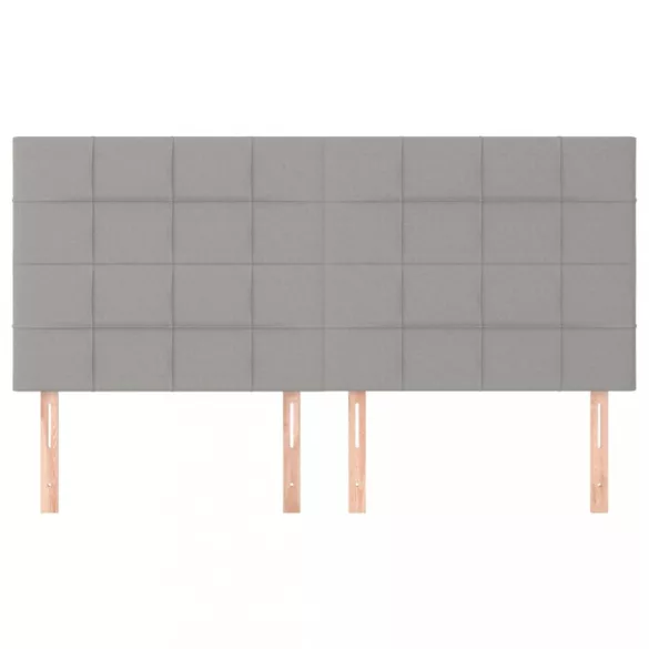 világosszürke szövet fejtámla 200 x 5 x 118/128 cm