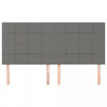 sötétszürke szövet fejtámla 200 x 5 x 118/128 cm