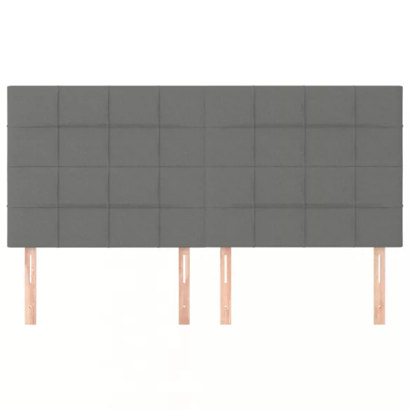 sötétszürke szövet fejtámla 200 x 5 x 118/128 cm