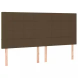 sötétbarna szövet fejtámla 200 x 5 x 118/128 cm