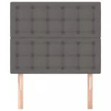 szürke műbőr fejtámla 90x5x118/128 cm