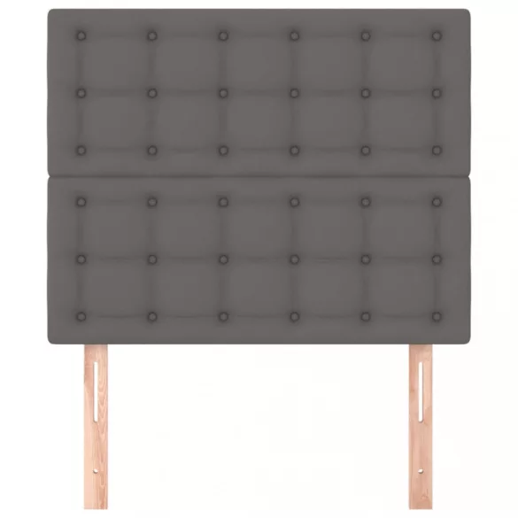 szürke műbőr fejtámla 90x5x118/128 cm