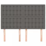 szürke műbőr fejtámla 144x5x118/128 cm