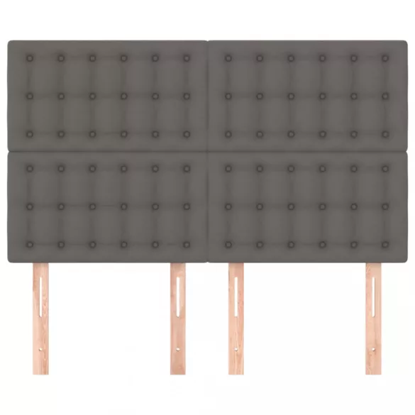 szürke műbőr fejtámla 144x5x118/128 cm