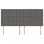 szürke műbőr fejtámla 200 x 5 x 118/128 cm