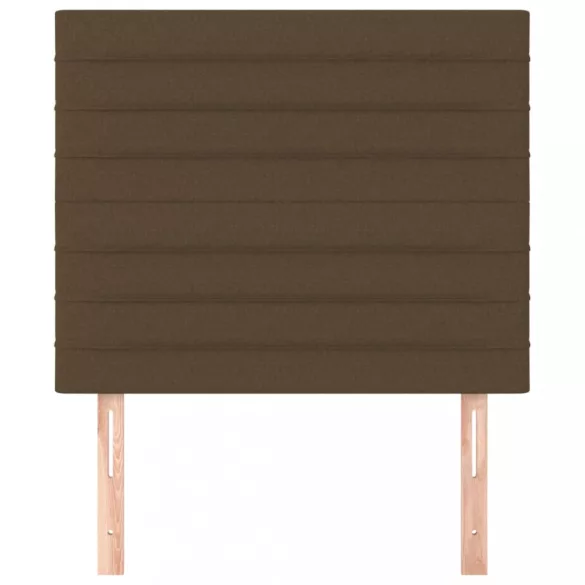 sötétbarna szövet fejtámla 80x5x118/128 cm