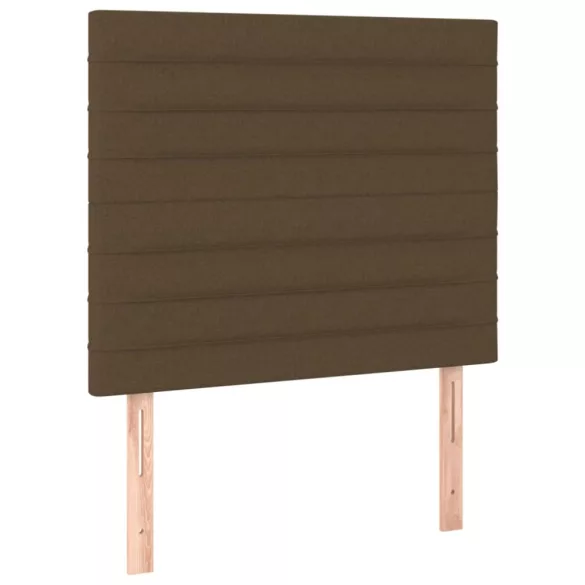 sötétbarna szövet fejtámla 90x5x118/128 cm