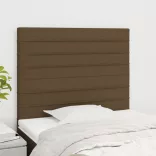 sötétbarna szövet fejtámla 100 x 5 x 118/128 cm