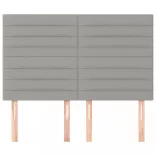 világosszürke szövet fejtámla 144x5x118/128 cm