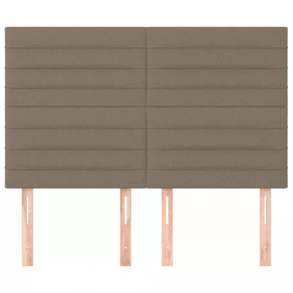 szürke szövet fejtámla 144x5x118/128 cm