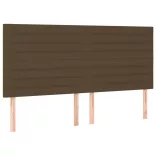 sötétbarna szövet fejtámla 160x5x118/128 cm