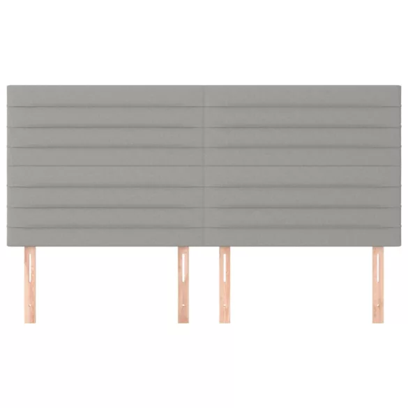 világosszürke szövet fejtámla 180x5x118/128 cm