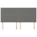 sötétszürke szövet fejtámla 180x5x118/128 cm