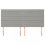 világosszürke szövet fejtámla 200 x 5 x 118/128 cm