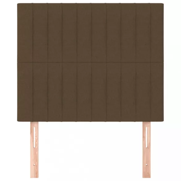 sötétbarna szövet fejtámla 80x5x118/128 cm