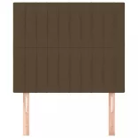 sötétbarna szövet fejtámla 90x5x118/128 cm