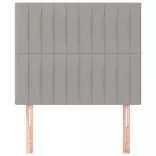 világosszürke szövet fejtámla 100 x 5 x 118/128 cm