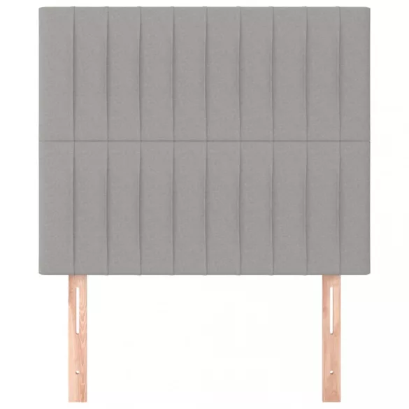 világosszürke szövet fejtámla 100 x 5 x 118/128 cm