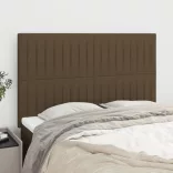sötétbarna szövet fejtámla 144x5x118/128 cm