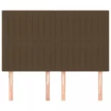 sötétbarna szövet fejtámla 144x5x118/128 cm
