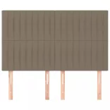 szürke szövet fejtámla 144x5x118/128 cm