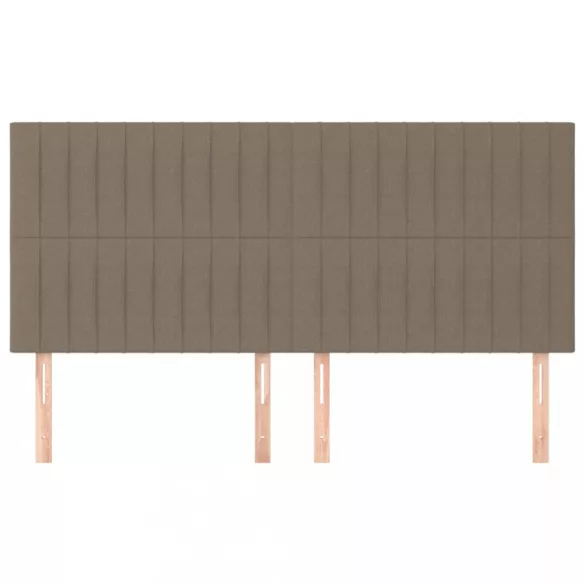 bézs színű szövet fejtámla 160 x 5 x 118/128 cm