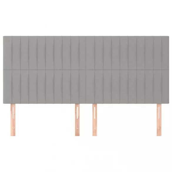 világosszürke szövet fejtámla 180x5x118/128 cm