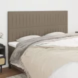 bézs színű szövet fejtámla 180 x 5 x 118/128 cm