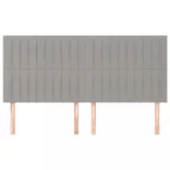 világosszürke szövet fejtámla 200 x 5 x 118/128 cm