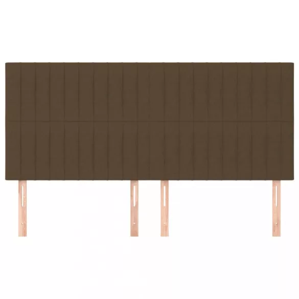 sötétbarna szövet fejtámla 200 x 5 x 118/128 cm