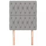 világosszürke szövet fejtámla 80x7x118/128 cm