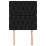 2 db fekete szövet fejtámla 80x7x78/88 cm