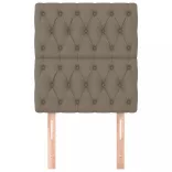 bézs színű szövet fejtámla 80x7x118/128 cm