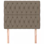 bézs színű szövet fejtámla 90 x 7 x 118/128 cm