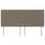 bézs színű szövet fejtámla 180 x 7 x 118/128 cm