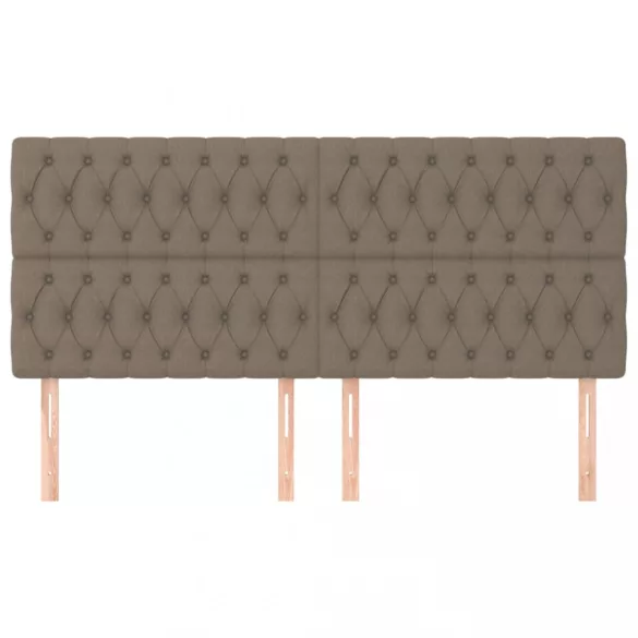 bézs színű szövet fejtámla 180 x 7 x 118/128 cm